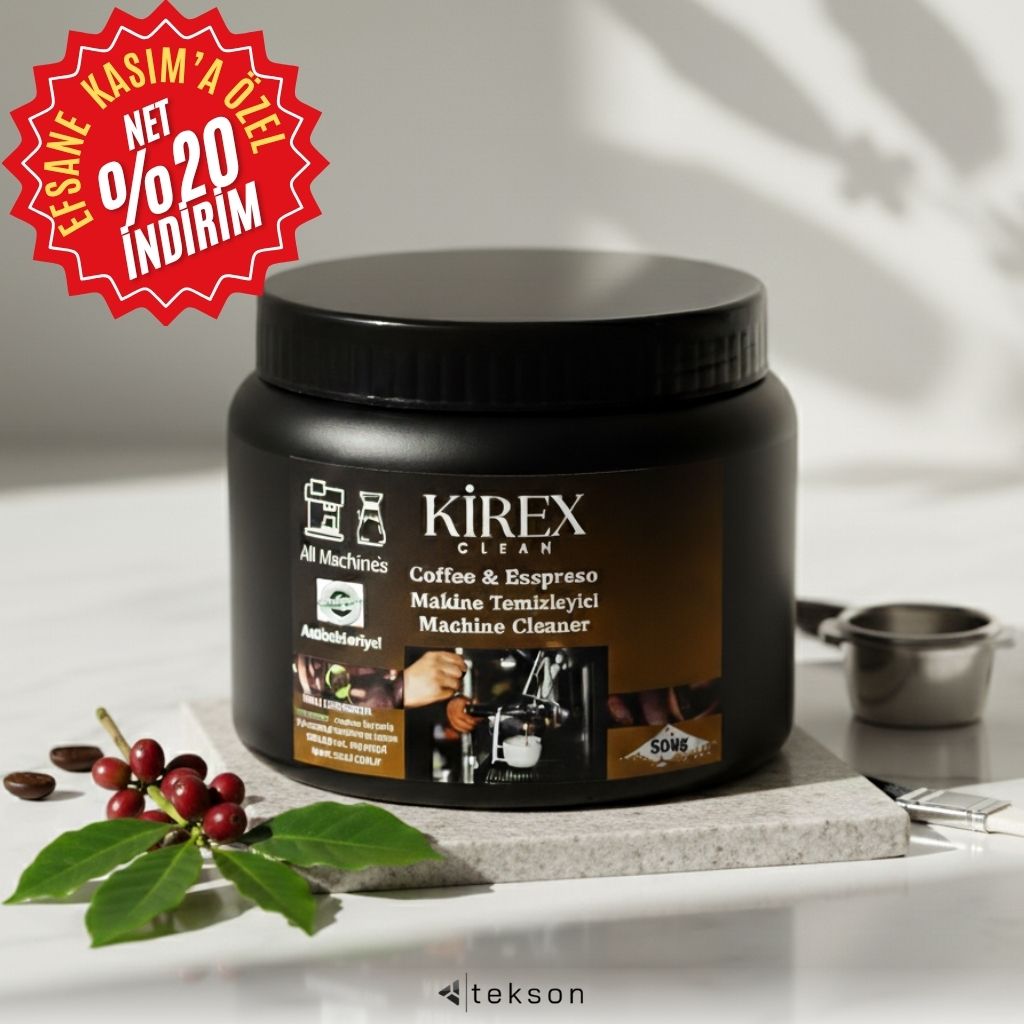 KİREX Clean Kahve Ekipmanı Kireç Çözücü Toz