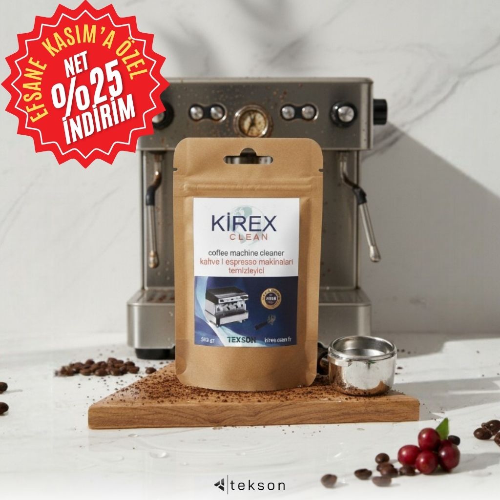 KİREX Clean Kahve Ekipmanı Kireç Çözücü Toz