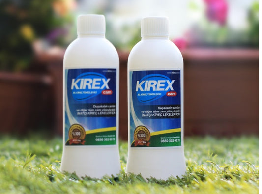 KİREX Duşakabin&Cam yüzeyler için Kireç&Su Lekesi Temizleyici 2x500ml